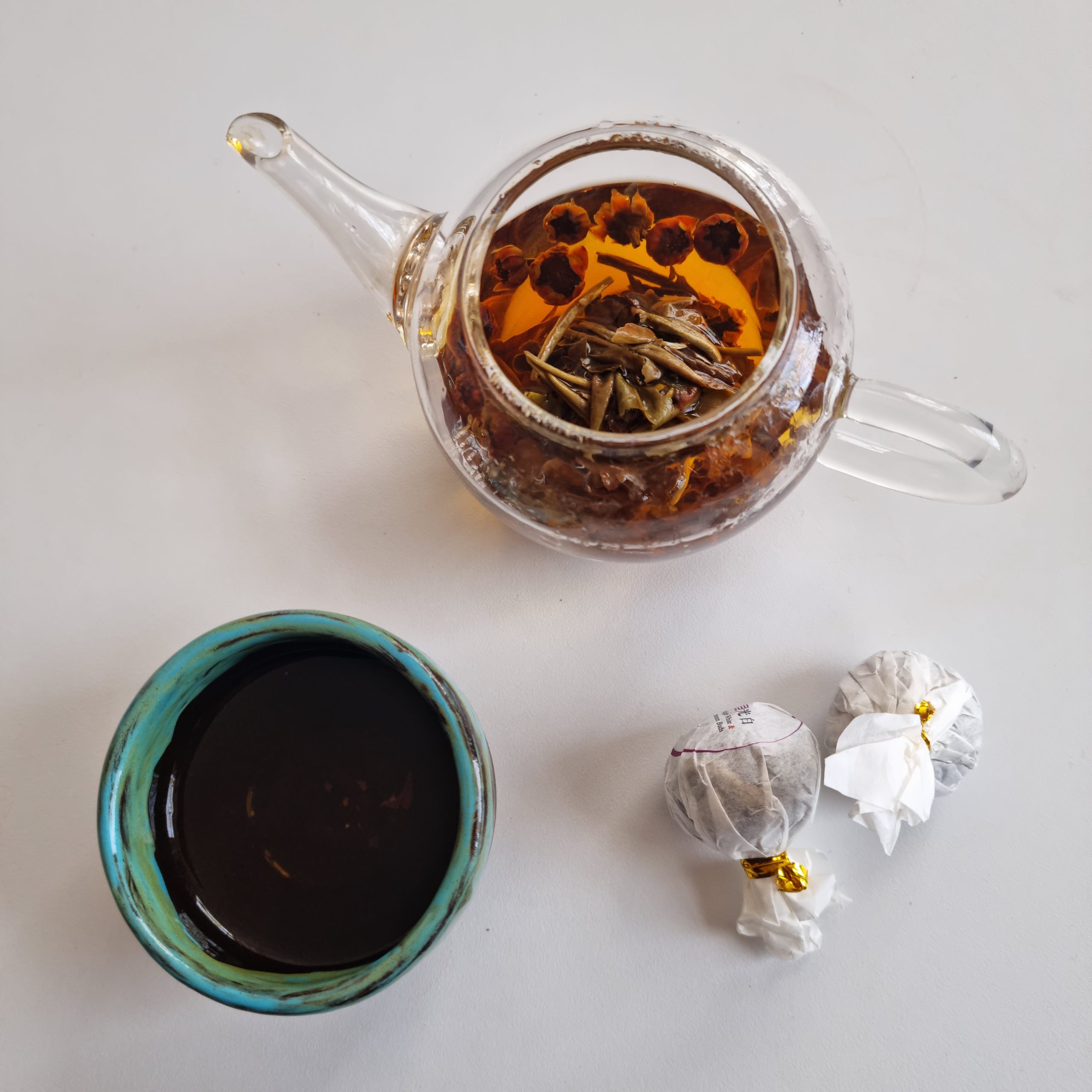 Moonlight White Tea and Snow Chrysanthemum Buds Dragon Ball